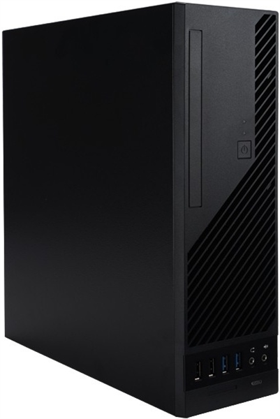 Slim Case Powerman KI331 Black РМ-300SFX 80+ UBS2.0*2+USB 3.1*2+A(HD)+Front fan 80x80x15mm*1, Micro-ATX, mini-ITX