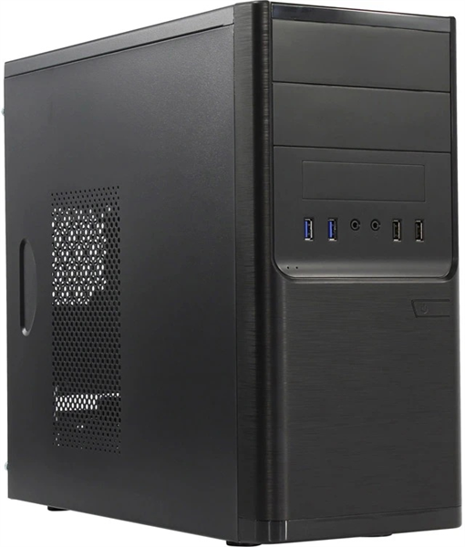 MiniTower Powerman ES701 Black PM-600ATX-F  U2*2+U3*2+A(HD) mATX