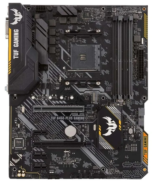 ASUS TUF GAMING B450-PLUS II, Socket AM4, B450, 4*DDR4, DVI+HDMI, CrossFireX, SATA3 + RAID, Audio, Gb LAN, USB 3.1*7, USB 2.0*6, COM*1 header (w/o cable), ATX ; 90MB1650-M0EAY0