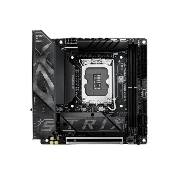 ASUS ROG STRIX B860-I GAMING WIFI, LGA1851, B860, 2*DDR5, 4*SATA, 2*M.2, 6*USB 3.2, Type-C, 1*PCIx16, DP+HDMI, mITX; 90MB1JB0-M0EAY0