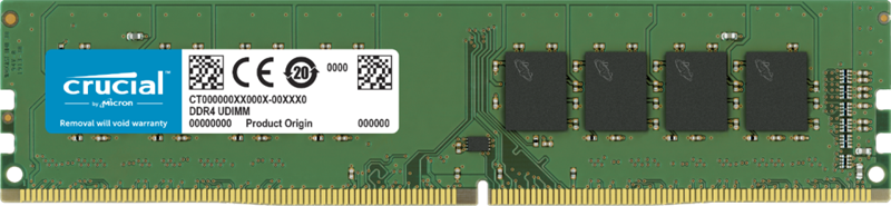 Crucial by Micron  DDR4   8GB  3200MHz UDIMM (PC4-25600) CL22 1.2V, 1 Year Warrаnty OEM
