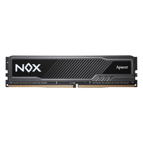 Apacer  DDR4  16GB  3200MHz DIMM NOX Black Gaming Memory (PC4-25600) CL16 1.35V Intel XMP 2.0, Heat Sink (Retail) 1024*8  3 years (AH4U16G32C28YMBAA-1)