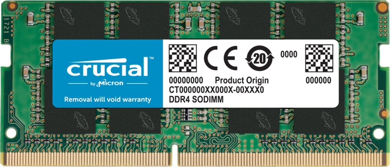 Crucial by Micron  DDR4   8GB 3200MHz SODIMM  (PC4-25600) CL22 1.2V, 1 Year Warrаnty OEM