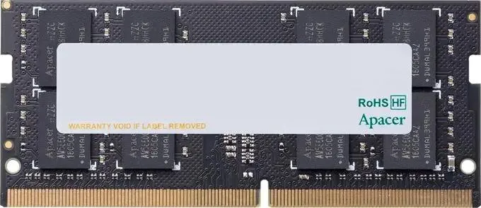 Apacer  DDR4   32GB  2666MHz SO-DIMM (PC4-21300) CL19 1.2V (Retail) 2048*8  3 years (ES.32G2V.PRI)