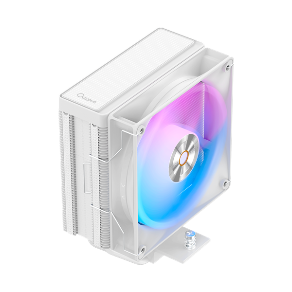 Ocypus Delta A40 WH ARGB, 120mm ARGB FAN, Top Panel, 4 HEAT PIPES, 4-PIN PWM, 500-2000 RPM, 29DBA, HYDRO BEARING, LGA115X/1200/1700/18XX, AM4/AM5