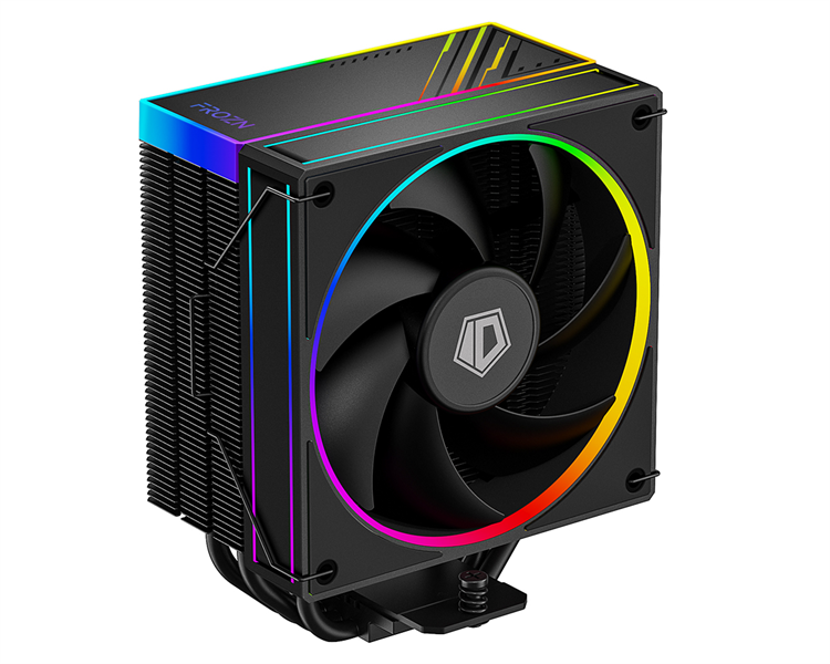 ID-COOLING FROZN A410 ARGB LGA1700/1200/115X/AM5/AM4 (10шт/кор, TDP 220W, PWM, 4 тепл.трубки прямого контакта, ARGB FAN 120mm, черный) RET