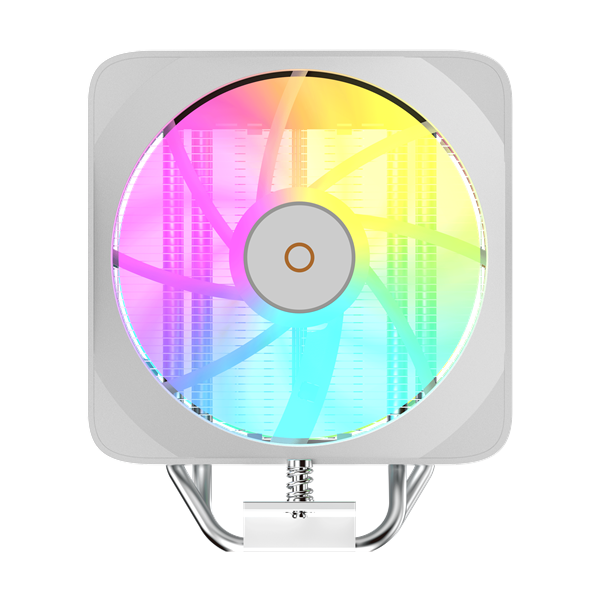 Ocypus Delta A40 EX WH Digital, 120mm ARGB FAN, Top Display Panel, 4 HEAT PIPES, 4-PIN PWM, 500-1800 RPM, 29DBA, HYDRO BEARING, LGA115X/1200/1700/18XX, AM4/AM5
