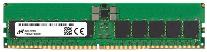 Micron DDR5 RDIMM 32GB 1Rx4 5600 MHz ECC Registered MTC20F1045S1RC56BD1, 1 year, OEM, New Original