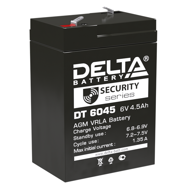 Delta Аккумуляторная батарея для ОПС DT 6045 (6V / 4.5Ah) (4614010040031)