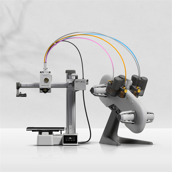 Bambu lab : 3D-Printer A1 mini, Open type, Compatible with plastics: PLA, PETG, TPU, with AMS Lite (auto color change, up to 4 colors)