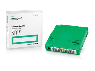 HPE LTO-8 Ultrium 30TB RW Non Custom Labeled 20 Data Cartridges with Cases (20 x Q2078A with label)