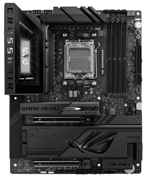 ASUS ROG CROSSHAIR X870E DARK HERO, AM5, X870Е, 4*DDR5, 4*SATA, 5*M.2, 9*USB 3.2, 2*USB4, 2*Type-C, 6*PCIx16, HDMI, ATX; 90MB1NT0-M0EAY0