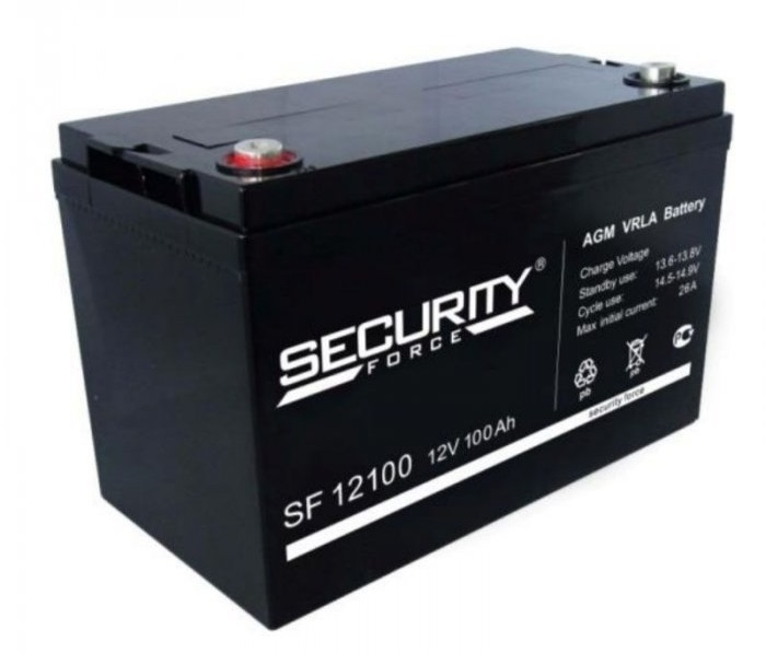SECURITY FORCE Аккумуляторная батарея для ИБП SF 12100 (12V / 100Ah) (4614030010007)