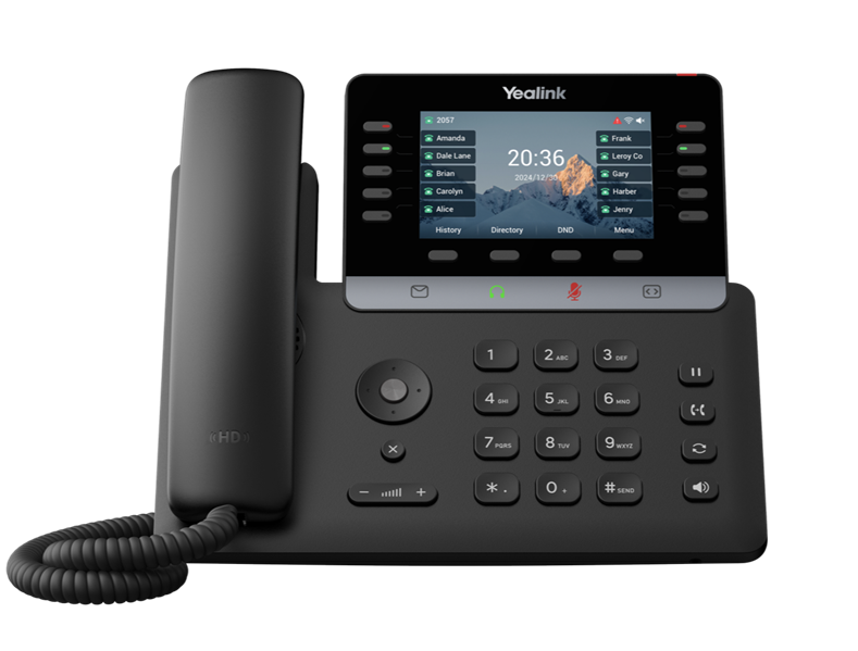 YEALINK SIP-T74U, 16 аккаунтов, 4,3" цветной экран, порт USB, BLF,  PoE, GigE, без БП, шт (repl. SIP-T46U)