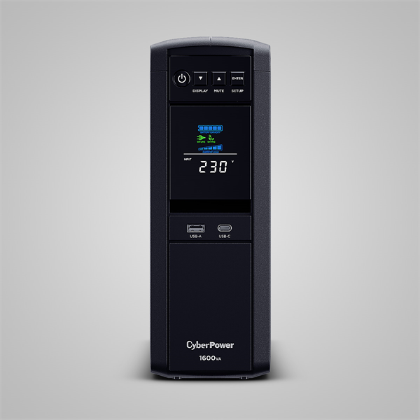 Cyberpower CP1600EPFCLCD Line-Interactive 1600VA/1000W USB/RS-232/RJ11/45 (6 EURO)(rep. CP1500EPFCLCD)