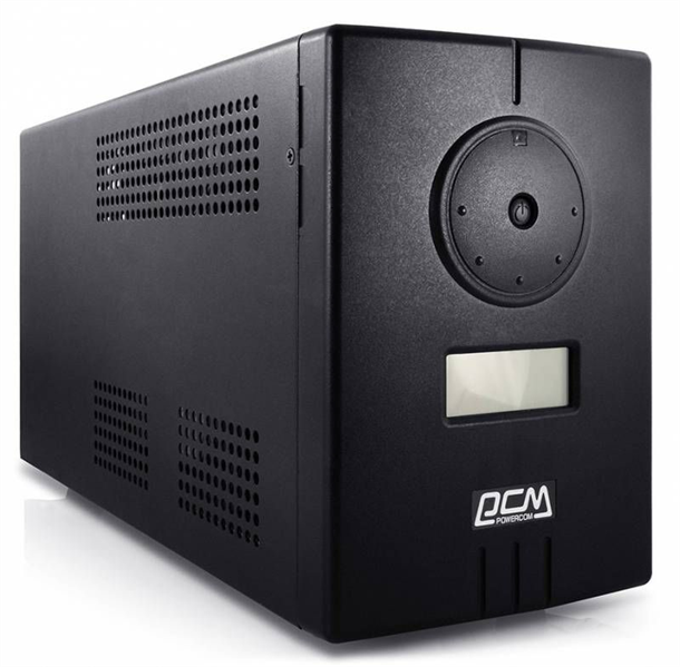 Powercom Infinity, Line-Interactive, 500VA/300W, Tower, 2xSchuko, LCD, USB, без встроенных батарей (314811)