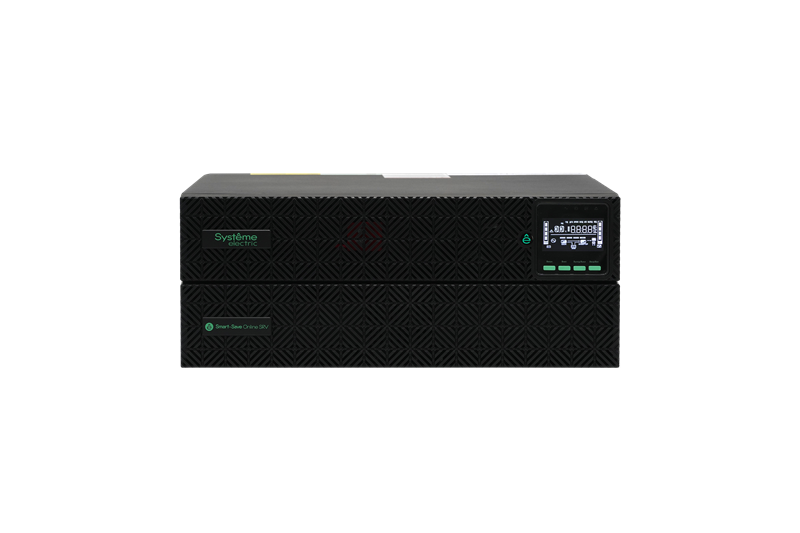 Systeme Electric Smart-Save Online SRV, 3000VA/3000W, On-Line, Extended-run, Rack 2U(Tower convertible), LCD, Out: 8xC13+1xC19, SNMP Intelligent Slot, USB, RS-232, Dry contact
