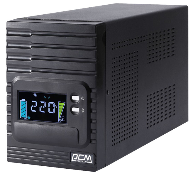 Powercom Smart King Pro+ SPT-1500, Line-Interactive, LCD, 1500VA/1200W, Tower,  8*IEC320-C13, SNMP Slot, black (1152565)