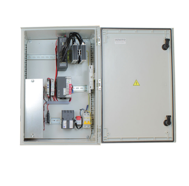 OSNOVO OSP-46TB3(SW-80802/ILS(port 75W)) Уличный управляемый (L2+) коммутатор на 10 портов с термостабилизацией, грозозащитой портов PoE, резервным питанием и функцией мониторинга температуры/влажност