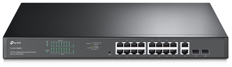 TP-Link TL-SG1218MPE, 18-Port Gigabit Easy Smart Switch with 16-Port PoE+