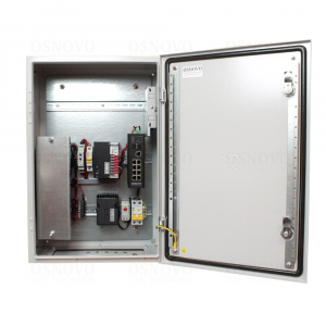 OSNOVO OS-46TB1(SW-80802/ILS(port 90W)) Уличный управляемый (L2+) коммутатор на 10 портов с термостабилизацией, резервным питанием и функцией мониторинга температуры/влажности/напряжения на базе уличн