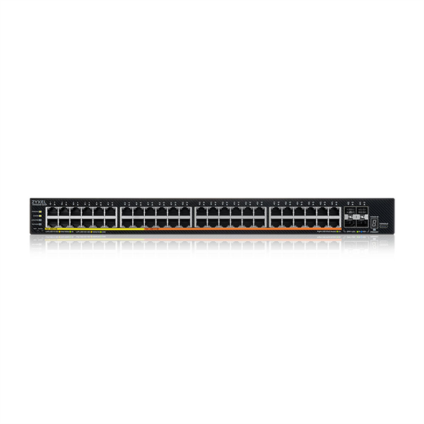 Мультигигабитный L3 Access коммутатор PoE++ Zyxel NebulaFlex Pro XMG2230-52HP, rack 19", 32xRJ-45: 1G (16xPoE+, 16xPoE++), 16xRJ-45: 1/2.5G PoE++, 4xSFP+, бюджет PoE 960/2400 Вт (питание AC/DC)