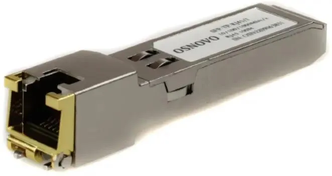 OSNOVO SFP-TP-RJ45/I Промышленный медный SFP модуль Gigabit Ethernet с разъемом RJ45. Скорость 10/100/1000 Мбит/с. Интерфейс: SGMII. Расстояние передачи до 100 м. Размеры (ШхВхГ): 13,8x13,7x68мм. Рабо