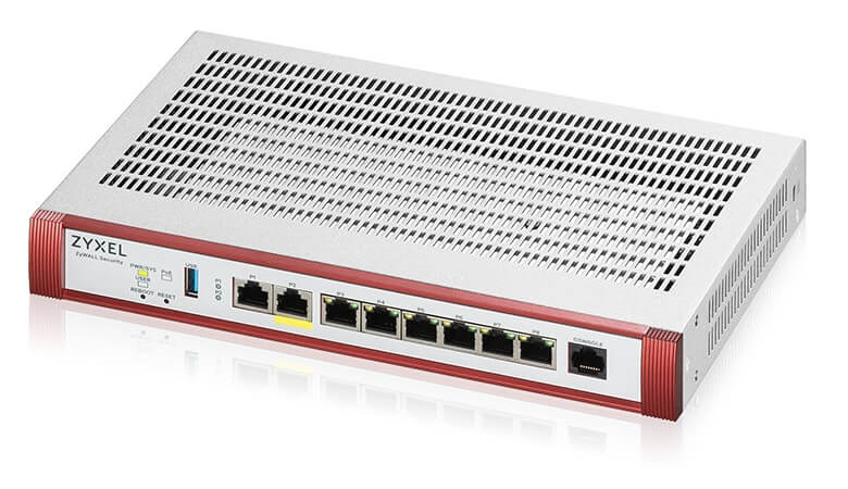 Zyxel USG FLEX 200HP, Rack, 1xRJ-45: 1/2.5G (LAN/WAN), 1xRJ-45: 1/2.5G PoE+ (LAN/WAN), 6xRJ-45: 1G (LAN/WAN), 1xUSB3.0, AP Controller (8/40), Device HA, в комплекте с Entry Defense Pa