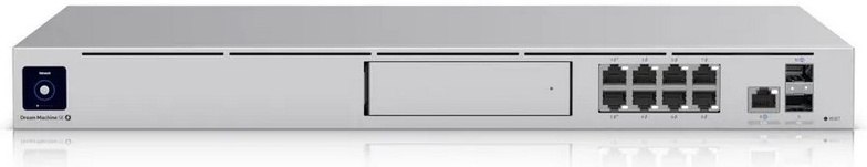 Ubiquiti Dream Machine Special Edition All-in-one router and security gateway with an integrated PoE switch and network video recorder.