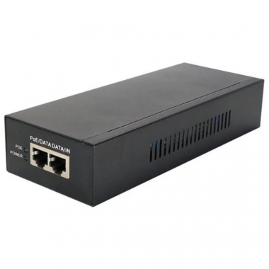 OSNOVO Midspan-1/902G PoE-инжектор 90W Gigabit Ethernet на 1 порт. Соответствует стандартам PoE IEEE 802.3af/at/bt. Автоматическое определение PoE устройств. Мощность PoE на порт - до 90W. Вх. 1 x RJ4