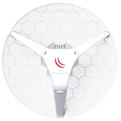 MikroTik LHG XL HP5 4pack (LHG XL HP5 with 27dBi 5GHz antenna, Dual Chain High Power 802.11an wireless, 600MHz CPU, 64MB RAM, 1x LAN, POE, PSU, RouterOS L3) – all four antennas in single box