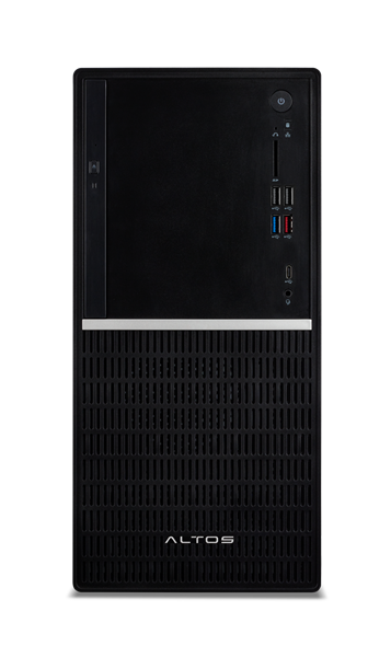 Altos P10 F10 SE [20L] Tower 750W 80+Gold Intel Core Ultra 7 265, 32GB (2x16) DDR5-5600 UDIMM, 512GB M.2 NVME, nVidia RTX A1000 8GB 4x mDP, Gigabit LAN, No WLAN, Corded USB KB/Mouse, No OS, 3YR