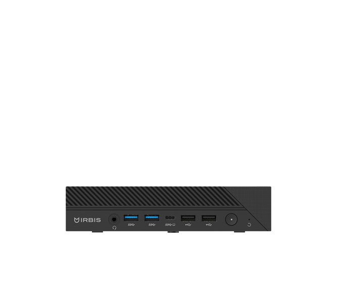 IRBIS Smartdesk, Mini (uSFF) i5-13500H, NO RAM (SoDIMM DDR5 4800), NO SSD (ONLY 2280), Iris Xe Graphics 80EU, NoDVD, (1xDP, 2xHDMI, 2xRJ45),  WiFi, BT, Vesa mount, NoOS, 1YR