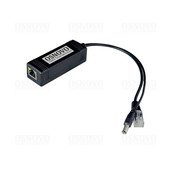 OSNOVO PoE Splitter/3 PoE-сплиттер Fast Ethernet. Соответствует стандартам PoE IEEE 802.3af/at. Предназначен для питания оконечных сетевых устройств, не поддерживающих PoE. Порты: вх. - RJ45(10/100 Ba