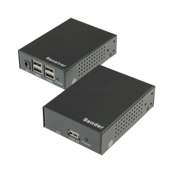 OSNOVO TLN-U1/1+RLN-U4/1 Удлинитель интерфейса USB 2.0 по сети Ethernet. Расстояние передачи "точка-точка" по кабелю витой пары (CAT5e/6) до 150м. Подключение устройств в режиме "Plug and Play". Перед
