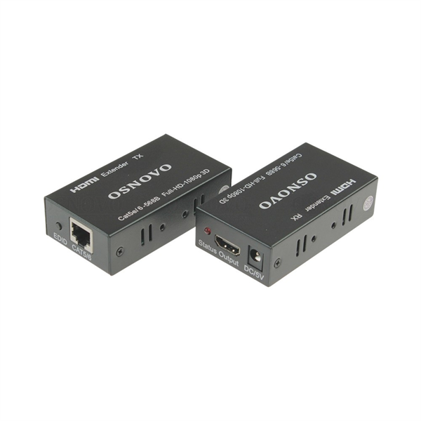 OSNOVO TA-Hi/1+RA-Hi/1 Комплект для передачи HDMI по одному кабелю витой пары CAT5e/6 до 50м. Разрешение до 1080p, 36бит(Deep Color). Поддержка 3D и HDCP. Скорость передачи данных до 6,75Гбит/с. Функц