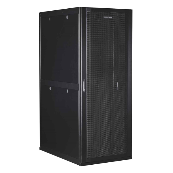 SMARTWATT Серверный шкаф Rack S-Series 42U 800x1200мм, двери с перфорацией, боковые панели 4шт и ролики в комплекте, черный (4512020620016)
