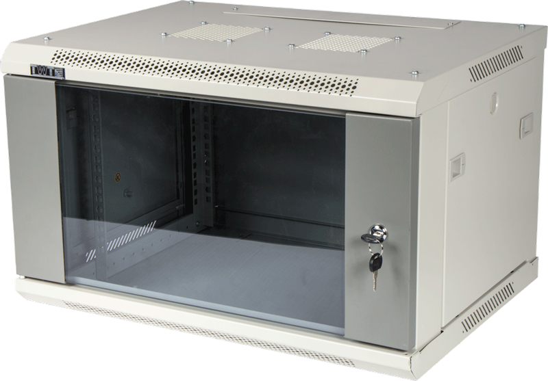 Шкаф настенный серии Pro, 12U 600x800, стеклянная дверь