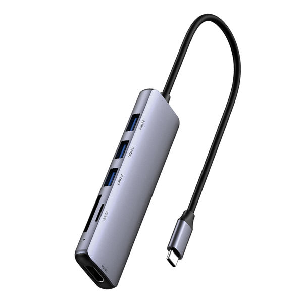 Netac Hub WF14, Type-C to USB3.0*3+HDMI+mSD/SD 2.0 (repl. NT08WF14-30GR)