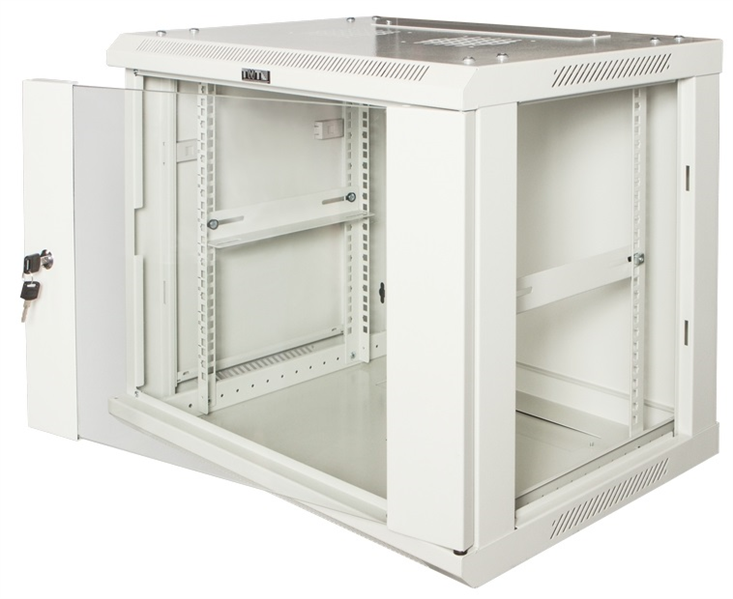Шкаф настенный серии Pro, 6U 600x600, стеклянная дверь