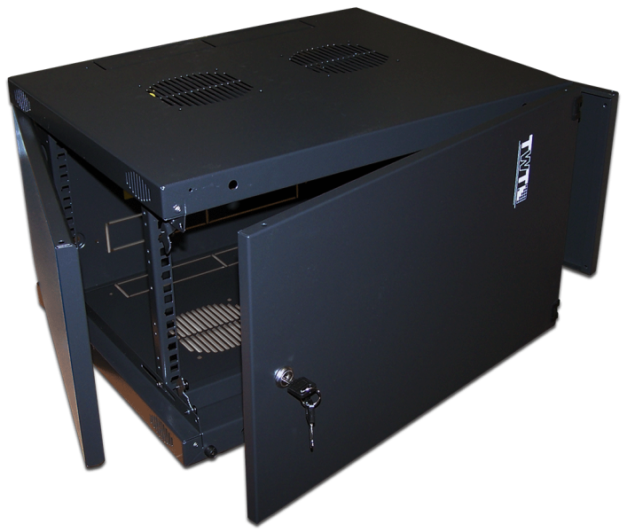 Шкаф настенный Next, 18U 550x450, металлическая дверь, черный