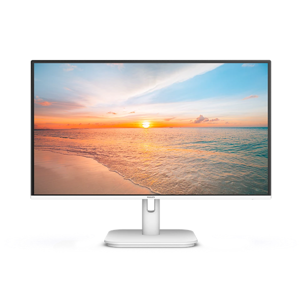 23,8" Philips 24E1N1100AW 1920x1080, WLED, 16:9, IPS, 300cd, 1300:1, MID, 4ms, 178/178, VGA, HDMI, 120Hz, Speakers, Tilt, Inter, VESA, White, 3y