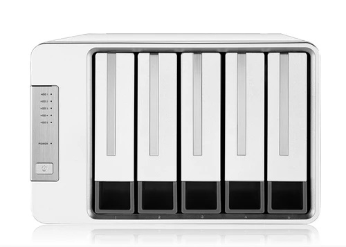 TerraMaster D5-310 DAS tower/ RAID 0,1,10,5,JBOD/up to 5 SATA(3,5' or 2,5')/1xUSB3.1 Type-C gen1/1xPS/1YW(repl D5-300)