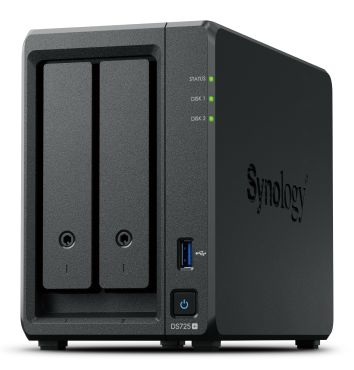 Synology DC 2,6GhzCPU/4GB(32)/RAID0,1,10,5,6/ 2HP HDD SATA(3.5', 2.5')upto 7HDD(1xDX525)/2xM.2/1xUSB3.2/1xGbE/1x2.5GbE/iSCSI/1xPS/1YW repl DS723+