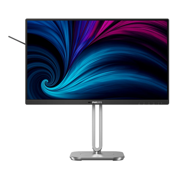 23,8" Philips 24B2U4301 1920x1080 WLED 16:9 IPS 300cd, 1500:1, 4ms, 50M:1, 178°/178°, HDMI, DP, USB Hub: 3xUSB3.2, USB-C(100W), RJ45, Speak, 120Hz, Tilt, Height, Swivel, Pivot, Int, VESA, Charcoal, 3y