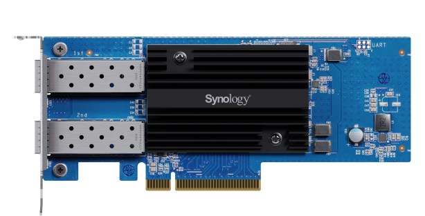 Synology 1025 Gigabit Dual port SFP+ PCIe 3.0 x8 adapter (incl LP and FH bracket)