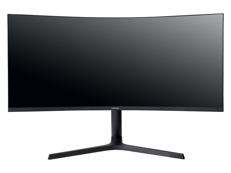 34'' IRBIS NOBLEVIEW 34 LED Monitor Curved 3440x1440, 21:9, VA, 400 cd/m2, 4000:1, 3ms, HDMI, DP USB-C(65W) USB-Ax2 USB-B  165Hz Speak Tilt Height Swivel внешн. Бп VESA Black 3y  (China)