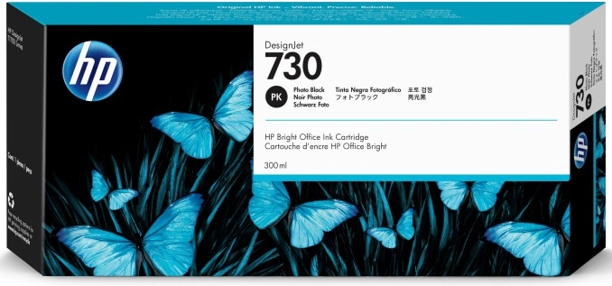 Cartridge HP 730 для DesignJet T1600/T1700/T2600, 300 мл, черный фото