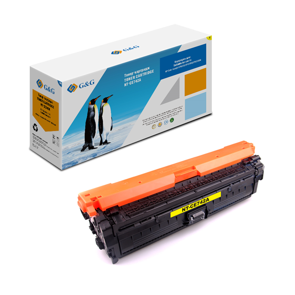 G&G GG-CE742A желтый (7300стр.) для HP LJ CP5220/CP5221/CP5223/CP5225