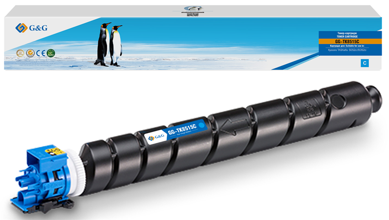 G&G GG-TK8115C голубой (6000стр.) для Kyocera Mita Ecosys M8124cidn/M8130cidn